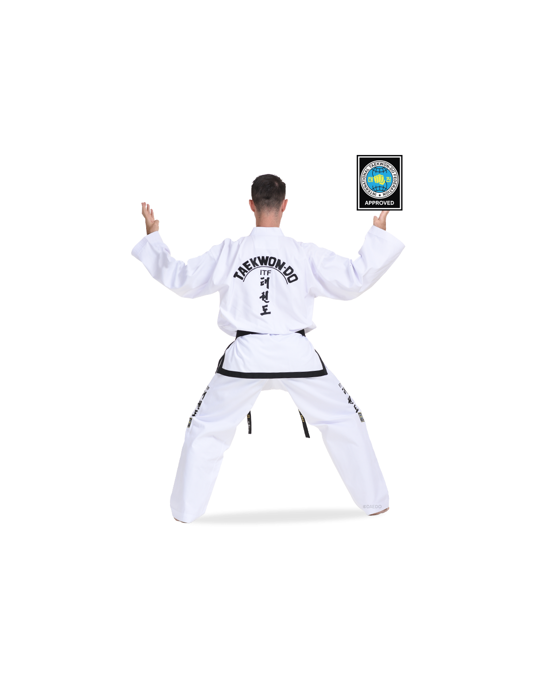 DOBOK ITF APPROVED BLACK BELT (TWILL)*++*DOBOK ITF APPROVED BLACK BELT (TWILL)